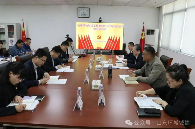 環(huán)城城建聯(lián)合黨支部召開2024年度組織生活會(huì)和民主評(píng)議黨員工作，黨支部書記、董事長(zhǎng)楊···
